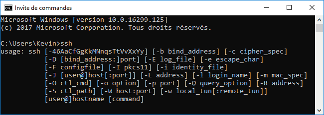 win10-ssh-command