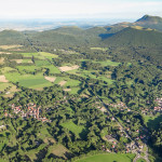 Les Roches, la route du col des Goules, Clermont Ferrand et la chaîne des Puys