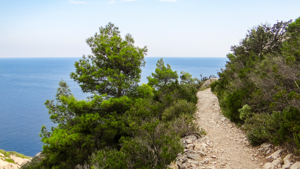 Sur le chemin entre deux calanques